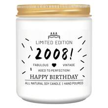 A Particular Year Birthday Gift Scented Soy Wax Candle In A Jar, 18th Birthday Gifts For Girls Women Daughter Sister BFF Friends, Relaxing Stress-Relieving Smokeless, Fun Unique Personalized - Multicolor - View 22