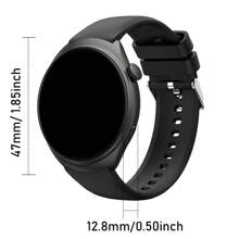 Hot 1pc Unisex Silicone Strap Smartwatch With Calling, Pedometer, Calorie Tracking, Multiple Sports Modes, Distance Tracking, Alarm, Incoming Call & Message Alerts, 1.5" HD Full-Screen Touch For Android & IOS Phones