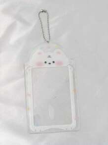 Transparent Glitter Cute Frog Penguin 3 Inch Pvc Student Girl Heart Card Holder Small Card Random Card Organizer Card Back To School - Multicolor - View 20