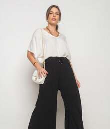 Salvatore Fashion Viscolinho Batwing Blouse - trắng - Xem 4