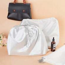 10pcs Soft & Smooth Silk-Like Drawstring Storage Bags, Dust Cover Bags For Purses, Wigs, Lingerie,Boho Vibes