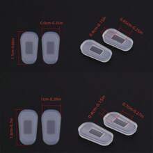 10pcs/Pack Random Color Soft Silicone Anti-Slip Eyeglass Nose Pads - Multicolor - View 2