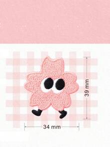 1 件装卡通蔬菜爱心刺绣贴纸手册装饰布艺收纳 iPad 自粘衣服贴片情人节