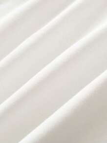 Tween Girl Cute Embroidered Ruffled Collar Long Sleeve Tee, Fashion Breathable Soft 100% Cotton Traceable Fabric, Spring New - White - View 7