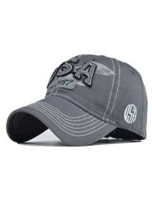 Vintage Washed American Flag Baseball Cap, Classic USA Hat - Multicolor - View 4