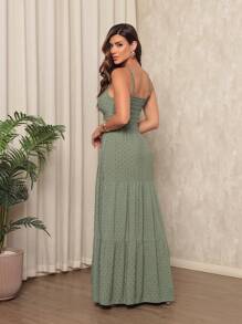 Popcorn Long Dress #2 - 薄荷綠 - 查看 2