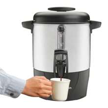 40 Cup Coffee - 40514: Electric Coffee Urn & Dispenser, 1090W, Silver, 8 Oz Cup Capacity