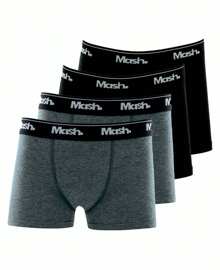 Kit With 4 Children's Boxer Briefs Mash 190.03 Colorful - Grey - View 1