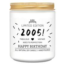 A Particular Year Birthday Gift Scented Soy Wax Candle In A Jar, 18th Birthday Gifts For Girls Women Daughter Sister BFF Friends, Relaxing Stress-Relieving Smokeless, Fun Unique Personalized - Multicolor - View 10