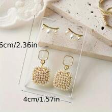 5pcs Acrylic Jewelry Display Cards For Earrings & Studs - Perfect For Photography, Showcasing & Decor Summer Storage Organizer Gift - Transparent - View 2