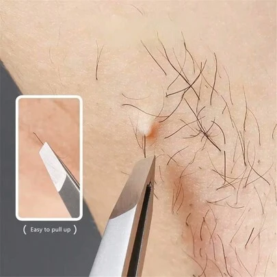 一套专业不锈钢镊子 - 1 对用于去除面部毛发、内生毛发和刺，1 对眉毛镊子 - 专业脱毛镊子 - 非常适合去除面部毛发和内生毛发，化妆，便宜，房间装饰，梳妆台，旅行，卧室，化妆配件，镊子，便宜，圣诞礼物，化妆品，化妆工具，便宜货，礼物，女士礼物，圣诞礼物