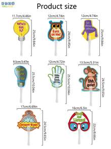 hoojojo 8 Double-Sided Classroom Rule Flashcards, Interactive Vocabulary Cards, Flash Cards For Kids, Learning Cards, Classroom Interaction, Learning Games, Home Teaching, Party Games, Stationery, Teaching Tools - Multicolor - View 11