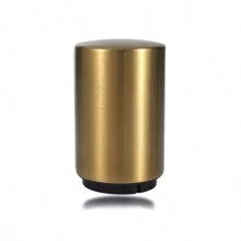Abridor de botellas de cerveza magnético de metal con accionamiento automático por presión, de acero inoxidable y forma redonda con imán, adecuado para fiestas, reuniones, barbacoas, uso en exteriores y campamentos