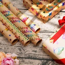118,11 x 17 Zoll pro Rolle, hochwertiges Geschenkpapier, Geburtstagsgeschenkpapier