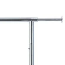 100lbs Heavy Duty Folding Adjustable Rolling Hanger, Chrome Plated