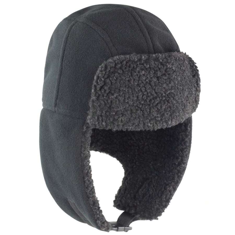 Result Mens Winter Thinsulate Sherpa Hat (Black) - 100% Polyester - Black - View 1