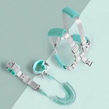 1只綠色防丟失幼兒鏈條背包,帶手腕帶,2合1防丟失裝置,適用於兒童 - 綠色 - 查看 9