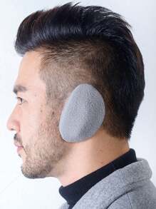 1 对毛绒耳套，无头带耳套，男女通用冬季耳套 - 彩色 - 查看 8