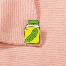 1pc Funny Cartoon Pickles Adorn Cute Book Bags With Badges- Alloy Humor Pin - One-Of-A-Kind Fashion Accessory For Unforgettable Style Pin For Clothes Bag Charm School Office Accessories Shirts Jacket Jewelry Halloween Autumn-Winter Accessories, Suitable For Teens, Youth, Men, Casual, Outdoor, Athletic, Vacation, Graduation Gifts, Birthday, Daily Wear Clothes Pin Teacher Gifts Halloween Accessories Teachers Day Costume Accessories Bag Charms Christmas Men Gifts Bag Pins - Multicolor - View 7