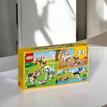 31137/40725  LEGO Creator 3 In 1 Adorable Dogs Building Toy Set, Gift For Dog Lovers, Featuring Dachshund, Beagle, Pug, Poodle, Husky,Cherry Blossom - Building Toy For Kids, Girls & Boys,Stocking Stuffer And Gift Idea For Christmas - 混合色 - 查看 3