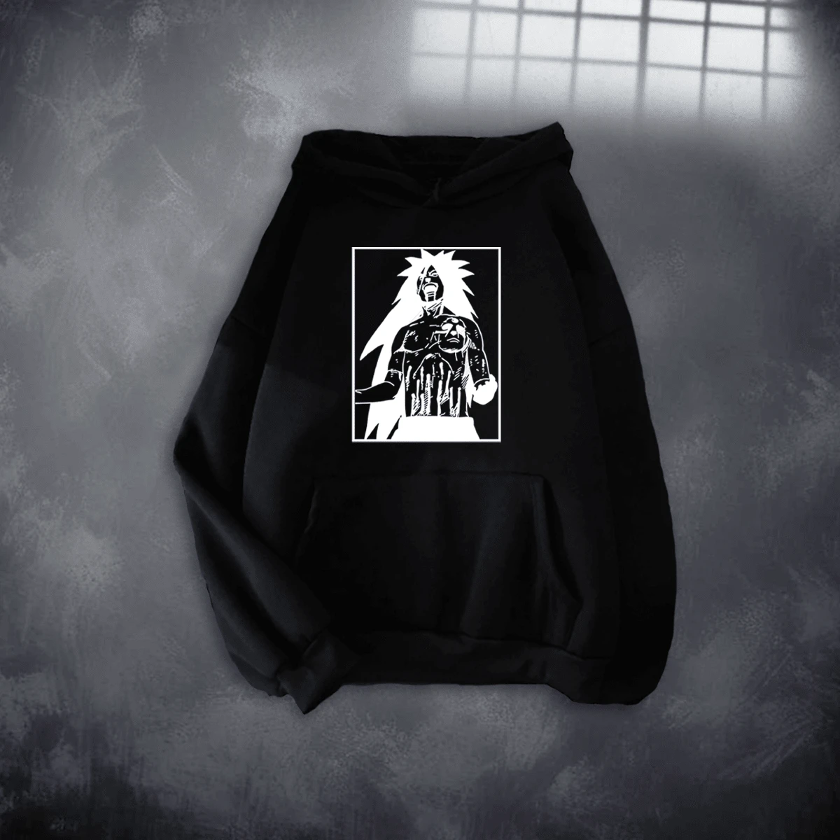 Sudadera Madara Oversize Moda Urbana - Negro - Ver 1