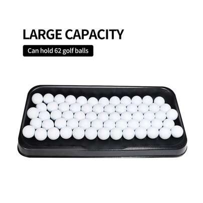 1 st Golf Driving Range Träningstillbehör - Golfbollsdispenserbox, silikon t-hållare, svart golfbollsbricka, golfbollsbehållare, golfbollsutskjutare, golfutrustning, tennisbollsutskjutare, golfbollar, golfförvaringslåda, bollplockare, uppsamlingslåda för träningsbollar , Box, bricka, träningsbollar