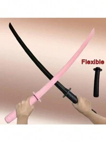 1pc 2024 New Samurai Sword, Telescopic Sword, Martial Arts Toy Sword, Extendable Length, Convenient Carry - Multicolor - View 2