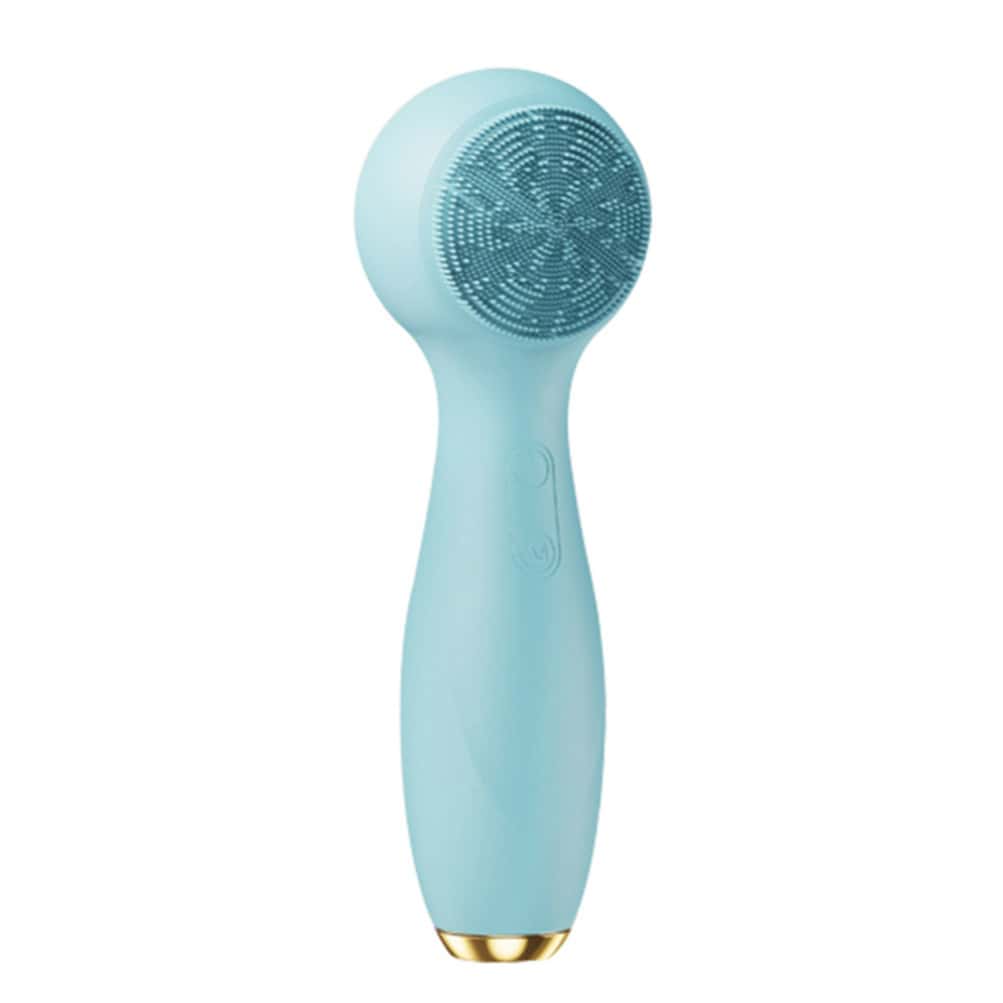 Silicone Face Cleansing Brush, Hot & Cold Face Exfoliating Scrub For Cleaning, Exfoliating And Massage, Waterproof Electric Face Brush For Men & Women - Màu xanh lam - Xem 1