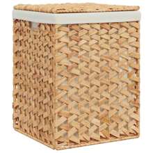 Natural Water Hyacinth Laundry Basket Set Of 2 -Friendly Storage Solutions For Bedroom Bathroom And Closet Organization Laundry Hamper, Washing Basket Bathroom Organizer, Basket, Storage Basket, Foldable Laundry Basket Laundry Baskets Back To School Travel Essentials Room Decor, Home Decor, Bedroom Decor Storage Organization And Storage - Brown - View 8