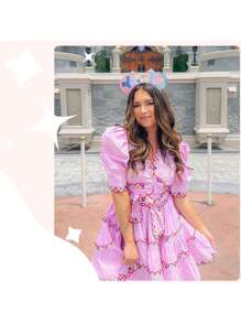 1Pc Cute Cartoon Mouse Ears, Sequin Mouse Ears Bow Headband For Women Men Princess Party&Trip Cosplay Costume Decorations Accessory - Multicolor - View 4