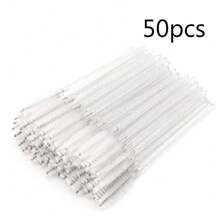 100 Stücke/Packung Wimpernbürsten Augenbrauenbürste tragbare Wimpern Spoolies für Wimpernverlängerung Make-up-Applikator für Augenbrauen