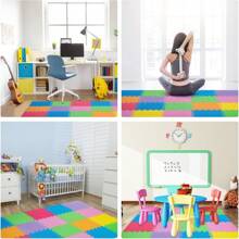 20Pcs Foam Baby Play Mats 30x30x1cm EVA Baby Floor Tiles Thick Soft Floor Interlocking Mat Waterproof High-Resilience Foam Floor Puzzle Mat For Children's Play And Crawl (Multicolor)