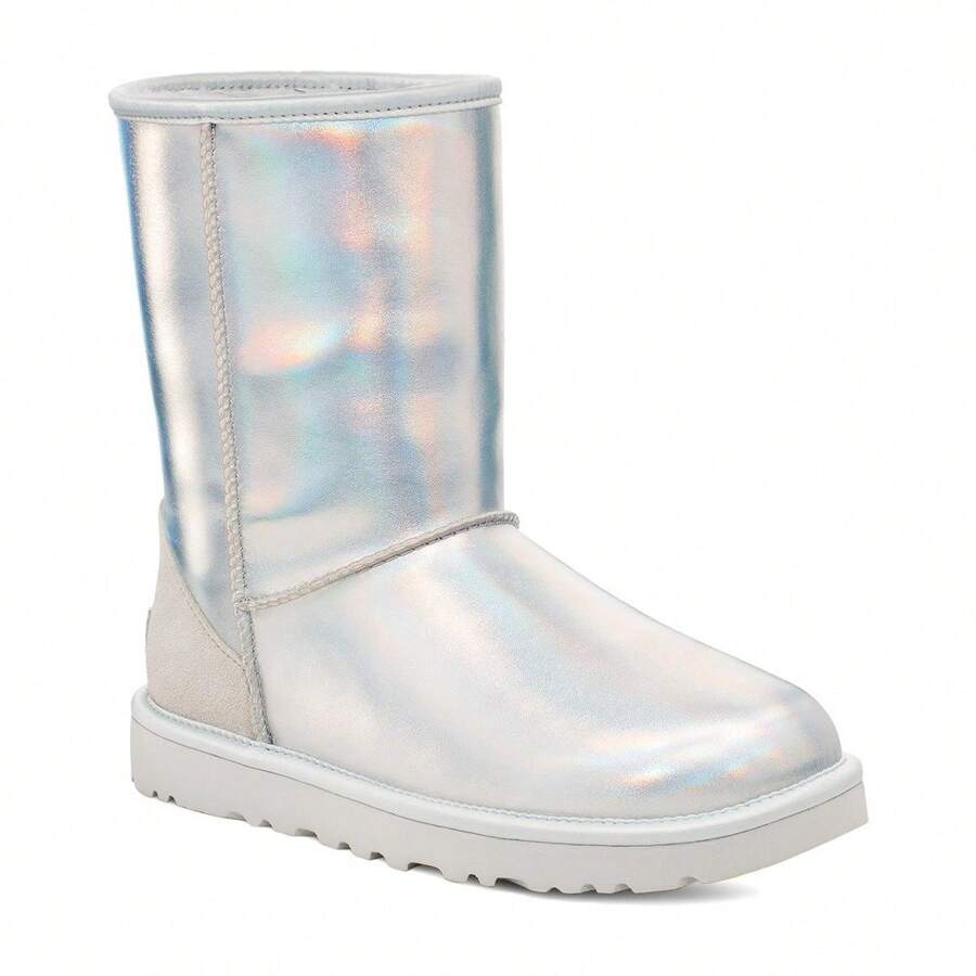 UGG Classic Short Iridescent Suede Classic Boot - 灰色 - 查看 1