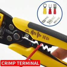Crimper Cable Cutter Adjustable Wire Stripper