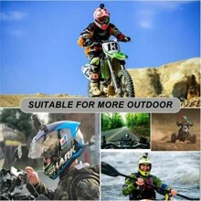 Sports Camera Helmet Mount Bracket, Compatible With GoPro, Insta360 Ace Pro, For Skiing, Motorcycle And Other Helmet Wearing Scenarios, Quick-Release Adapter - Black - View 4