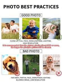 1pc Customized Photo Canvas, Collage Photos Canvas For Walls, Personalized Canvas Wall Art, Custom Images Printing, Art Canvas' Printing, Mother's Day Father's Day Birthday Gifts,Family Gifts,Gift For Friends/Mom/Dad/Kids/Girlfriend/Boyfriend Graduation