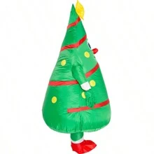 Opblaasbaar Kerstboomkostuum voor Volwassenen Halloween Kostuum Dinosaurus Cosplay Feest Grappige Outfit - Batterij Niet Inbegrepen