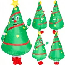 Opblaasbaar Kerstboomkostuum voor Volwassenen Halloween Kostuum Dinosaurus Cosplay Feest Grappige Outfit - Batterij Niet Inbegrepen