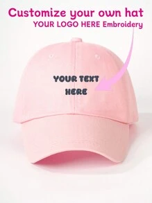 1pc Customized Embroidered Letter Baseball Cap, Personalized Text, Name Or Logo, Unisex, Suitable For Everyday Wear, Anniversary, Valentine's Day, Birthday, Wedding, Mother's Day, Father's Day, Best Friend Gifts, ,Cute,Adorable,Colorful,Y2K,Stylish,Unisex,Casual,Hipster,Custom,Personalized,Unique,Customized,Ideal Gifts For Him,Ideal Gifts For Her,Boyfriend,Girlfriend,Family,Friends,Grandparents,Children,Her,For Anniversaries,For Birthdays,For Weddings,For Graduation,For Housewarming,Beach,School Supplies,Back To School,For Office,For School,For Classroom,For Teacher Gifts,For University,For Colleague,For Dorm Rooms,For Teacher,For Boys And Girls,For Teenagers,Junior High School Students,Middle School Students,High School Senior High School Students,College Students,University Students,Freshman,Sophomore,Underclassmen,Customized Hats,Vintage Outfit - Baseball Cap - View 13