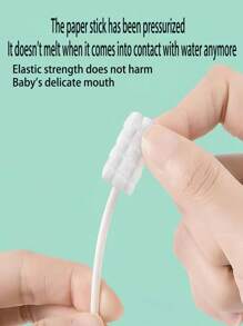 30pcs Individually Packaged Disposable Gauze Wave Head Cleaners, For Cleaning Baby's Tongue Coating And Oral Hygiene - English Version - View 6