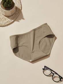 4 条装 美拉德彩色系列高弹力透气女士无缝三角裤 - 彩色 - 查看 4