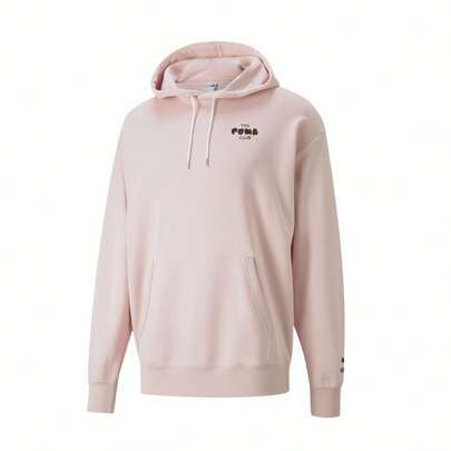 Puma SUPER FOODS Pink Vegetable Sweatshirt Toast Sweatshirt Couple Sweatshirt Cartoon Print Hooded Sports Pullover