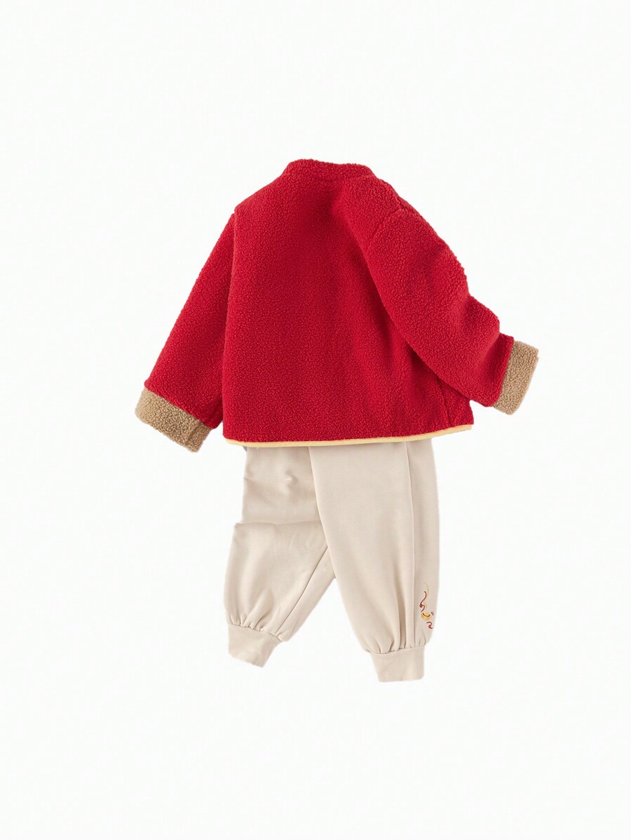 Balabala Young Girl' Warm Outfit Set, Girls' 2025 New Year TwoPiece