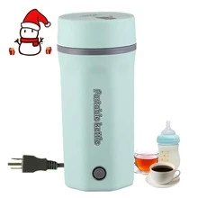 OCTAVO Hervidor eléctrico de viaje, miniatura y portátil, calentador de agua pequeño de 500ml, con ebullición rápida, apagado automático y protección contra ebullición en seco, ideal para viajes, oficina y uso en hotel - Tipo de Enchufe B USA (110-127V) - Ver 1