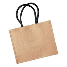 Westford Mill Klasyczna torba zakupowa z juty (21 litrów) (naturalna/czarna)