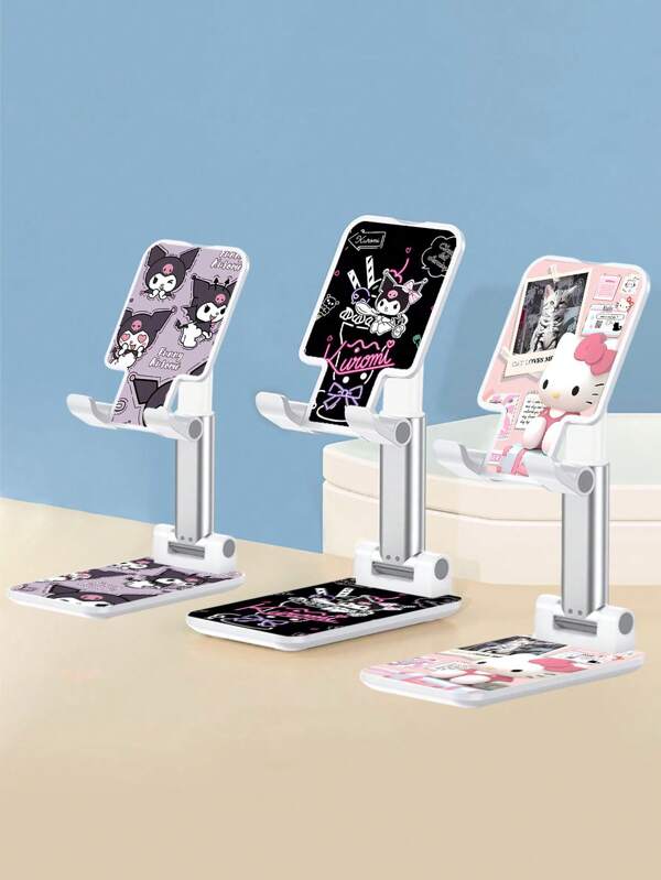 Sanrio 1 pezzo Supporto da tavolo pieghevole e regolabile per iPad, tablet e telefono, con motivo del personaggio Kurumi della Sanrio