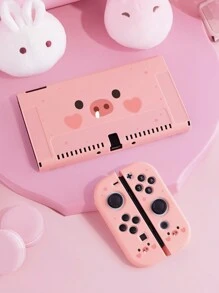 1pc Cute Pig Nose Design Protective Case For 2 (2025), OLED/Switch NS, Compatible With Switch Revised Model, Best Gift For New 2 Gamers - Multicolor - View 2