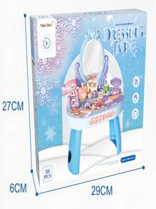 30 Peças Conjunto de Acessórios de Beleza e Maquiagem Infantil incluindo Espelho de Maquiagem e Pente de Brincar, Brinquedos de Faz de Conta, Presente para Meninos e Meninas (Cores Variadas do Pacote do Produto e Acessórios) - Multicolorido - Visão 8