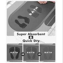 Bộ 3 tấm thảm chống trượt thấm hút họa tiết hoa cổ điển cho phòng tắm, thảm silica gel, thảm hình chữ U cho bồn cầu và bồn rửa mặt cổ điển, thảm dày 2,5mm dùng trang trí phòng tắm tại nhà, thảm trải sàn, thảm trải sàn ngoài trời, thảm cửa, phụ kiện phòng tắm trang trí lối vào trường học - Kaki họa tiết nhiều màu - Xem 7