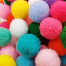 (120/60/30pcs) 1 Paket Pom Pom Poliester 10/15/20mm untuk Kerajinan DIY, Seni, dan Dekorasi Meriah - Bola Felt Aneka Warna untuk Acara Keluarga, Proyek Kreatif, Pembungkus Kado, Pakaian, Sepatu, dan Aksesoris - MultiWarna - View 16